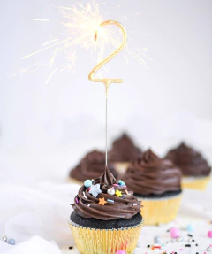 Imagen de Velas Sparkles Chispita Numero Adorno Torta X1