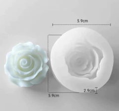 Molde Silicona Vela Rosa Flor M2 Vela Jabon - comprar online