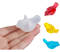 Molde Silicona Pajaritos Mini Resina