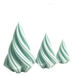 Molde Silicona Vela Arbol De Navidad Torneado M2 Resina en internet