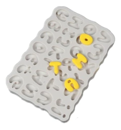 Molde Silicona Abecedario Comic Fondant Porcelana Fria - Fun Style Design