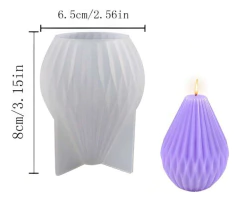 Molde Silicona Vela Geometrica Trapezoide - comprar online