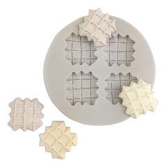 Molde Silicona 4 Mini Cookies M1 Fondant Porcelana Fria