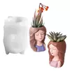 Molde Silicona Maceta Mujer Princesa Contenedor Velas M3 - comprar online