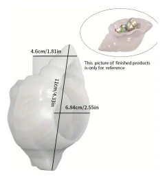 Molde Silicona Contenedor Porta Velas Caracol M1 Concreto - comprar online