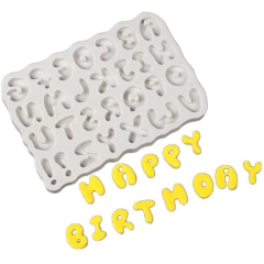 Molde Silicona Abecedario Comic Fondant Porcelana Fria en internet