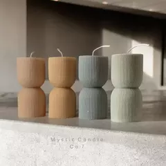 Molde Silicona Velas Columna Torneada Rayas Finas - Fun Style Design