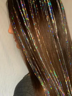 TINSEL HAIR | EXTENSIONES GLITTER - Gigi Store