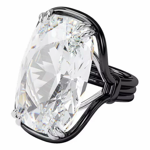 Anillo Swarovski 5610343 Harmonia Cristal flotante de grande Blanco