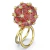 Anillo Swarovski 5610909 Coctel Curiosa Círculo Naranja