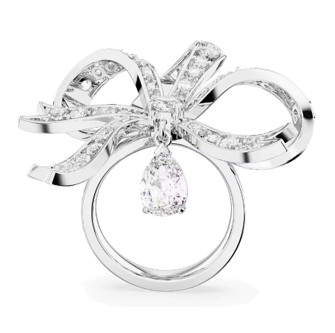 Anillo Swarovski 5647566 cocktail Volta Branco con Baño de Rodio