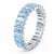 Anillo Swarovski 5661907 Matrix Talla Baguete Azul Aguamarina - comprar online