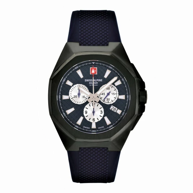 Correa malla watch Swiss Alpine military typhoon 3 hands & chrono 7006 blue La Peregrina — imagen 8