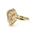 Anillo Oro Amarillo 18 Kts diamantes AND064 - tienda online