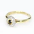 Anillo Oro Amarillo 18 Kts Zafiro Azul y Diamantes ANDZ155 - comprar online