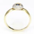Anillo Oro Amarillo 18 Kts Zafiro Azul y Diamantes ANDZ155 - tienda online