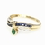 Anillo Oro Amarillo 18 Kts Diamantes, Zafiros Azules y Esmeralda ANDZE045 en internet
