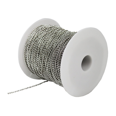 Corrente De Bolinha 2mm 10 Metros Prata Ou Dourado - comprar online