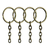 Argolas para chaveiro 23mm com correntes 5 elos 100 unidades Ouro Velho
