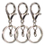 Argola Batida 30mm Para Chaveiros Com Fecho Mosquetão Metal 10 unidades - comprar online