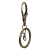 Argola Batida 30mm Para Chaveiros Com Fecho Mosquetão Ouro Velho 10 unidades - loja online