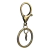 Imagem do Argola Batida 30mm Para Chaveiros Com Fecho Mosquetão Ouro Velho 10 unidades