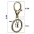 Argola Batida 30mm Para Chaveiros Com Fecho Mosquetão Ouro Velho 10 unidades - comprar online
