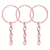 Argola Para Chaveiro Artesanato 23mm Rosa Bebê 100 unidades na internet