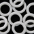 Argola Plástica Branca Para Artesanato 2,3cm 10 Unidades - Russo Art