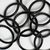 Argola Plástica Preta Para Artesanato 10,5cm 10 Unidades - loja online