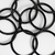 Argola Plástica Preta Para Artesanato 11,5cm 10 Unidades - Russo Art