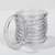 Argola Plástica Transparente Para Artesanato 3,5cm 10 Unidades