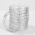 Argola Plástica Transparente Para Artesanato 4cm 10 Unidades