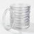 Argola Plástica Transparente Para Artesanato 5cm 10 Unidades