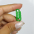 Clips Plástico Para Decoração Escritório 2,5cm Verde Bandeira - 100 Unidades - Russo Art