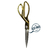Tesoura Inox Profissional Artesanato Alfaiataria Costura 10.5" Dourada - comprar online