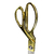 Tesoura Inox Profissional Artesanato Alfaiataria Costura 10.5" Dourada - Russo Art