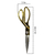 Tesoura Inox Profissional Artesanato Alfaiataria Costura 10.5" Dourada - loja online