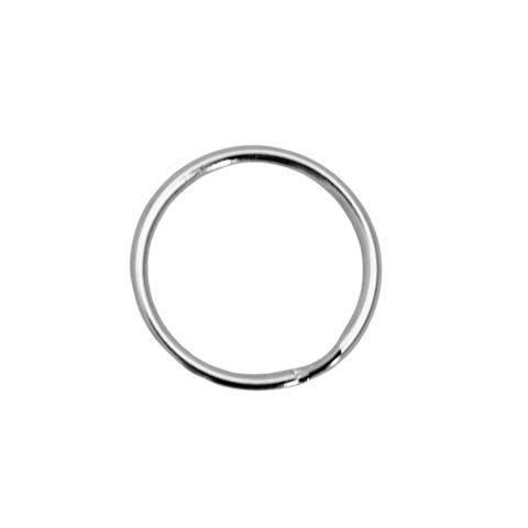 Argolas 23mm Sem Corrente Prata Banho Níquel - 100 Unidades