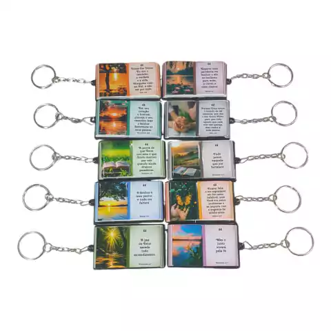 Chaveiro Personalizado Com Frases Religiosas Bíblia