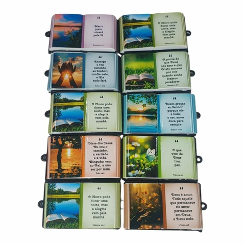 Imã De Geladeira Personalizado Com Frases Religiosas Bíblia