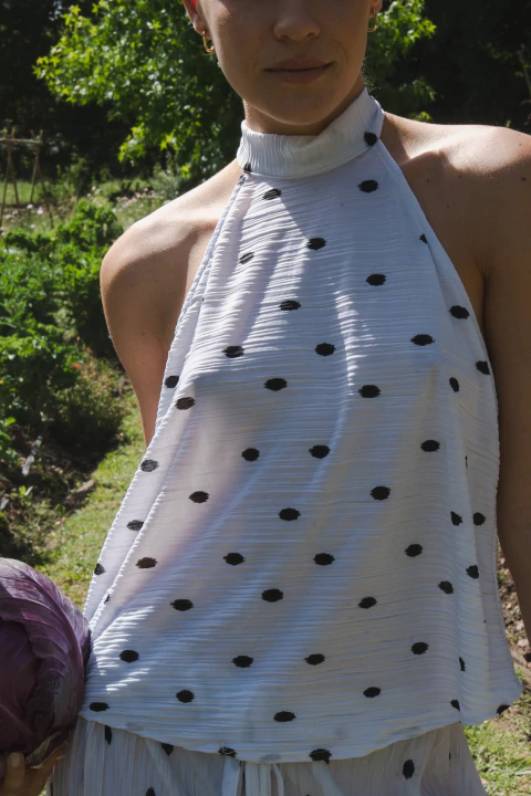 Top Polkadots Plisado - comprar online