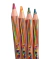 Set de 4 lápices multicolor hexagonales - comprar online