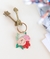 Llavero metal flores