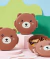 Lunchera con divisiones Cute Bear + cubiertos