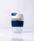 Vaso de vidrio & silicona blue