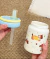 Vaso de cerámica perrito con sorbete - comprar online