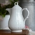 Cafeteira de Porcelana Branca Estilo Provençal