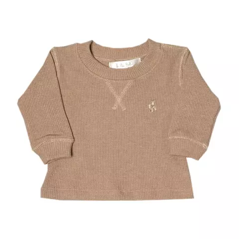 Buzo clasico waffle camel - buy online