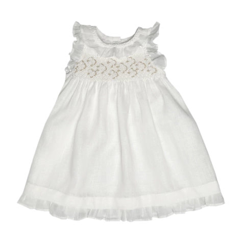 Vestido Smock lino